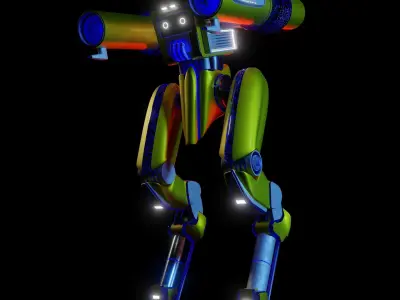 Mecha sci-fi robot 3D model