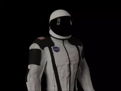 NASA Space Suit Low-poly 3D model