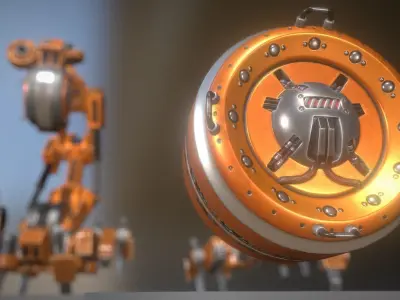 AI Control Module Collection Low-poly 3D model