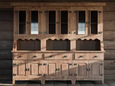 Rustic Cabinet Pack - Wooden Storage Furniture