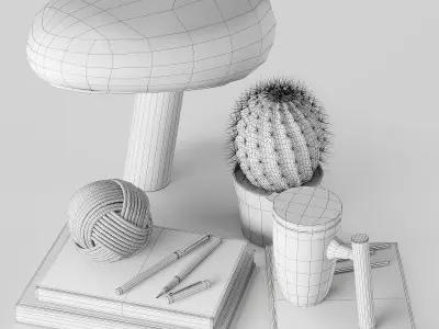 Decorative set 29 3D model shop