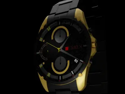 wristwatch - Reloj de pulsera 3D model