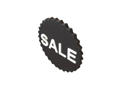 Sale Icon v2 003 Low-poly 3D model