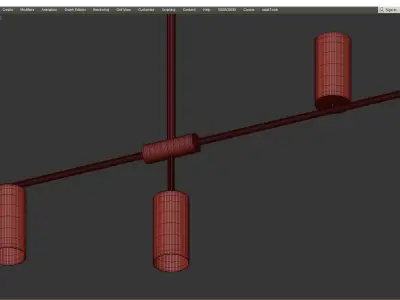 Afferre Pendant Light Low-poly 3D model