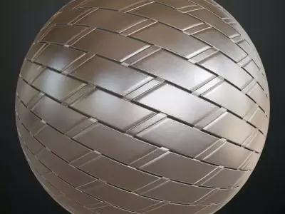Pattern Metal Weave Transparent PBR Seamless Texture