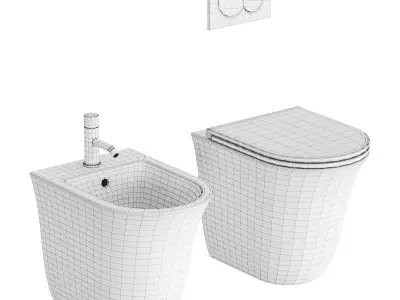 GSG Ceramic Design Flut WC 3D model
