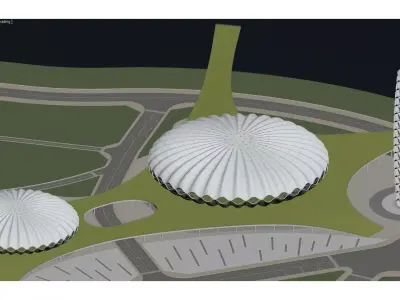 Binhai Sports Center 3D model