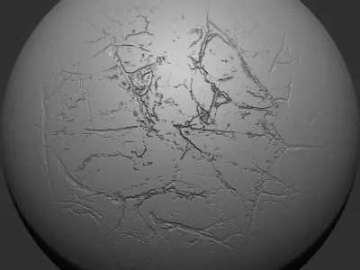 Crack VDM Brushes and Alpha Vol 4 Low-poly 3D model