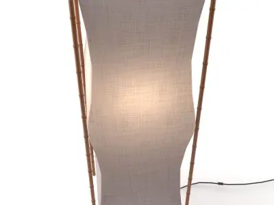 Bamboo Floor Lamp 3D model