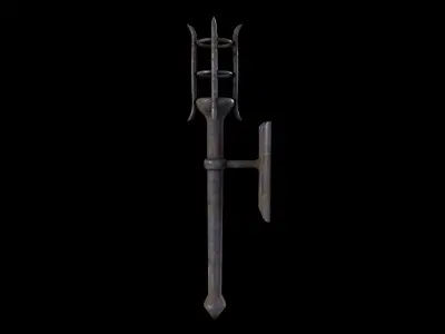 Medieval Torch V1 - 01 Low-poly 3D model