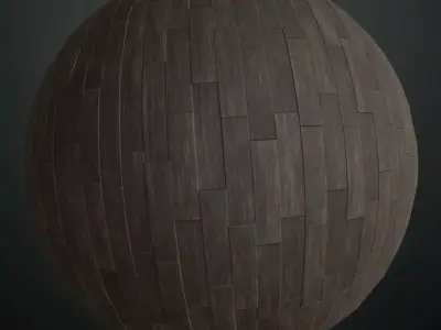 Modern Dark Oak Wood Planks PBR Seamless Texture