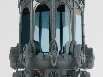 Bone-grinding machine and hibernation tank 3D Model Pack