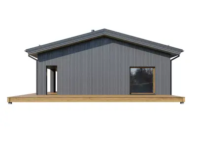 Alpine house Modo 3D model