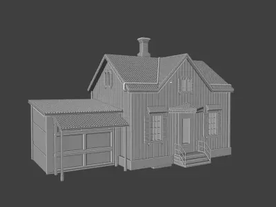 Single Family Home 3D print model