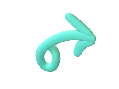 Doodle Buildable Arrow v1 003 Low-poly 3D model