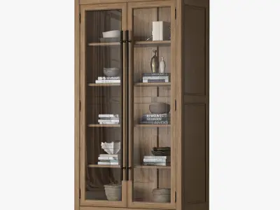 Bookcase 20th Century 3D model