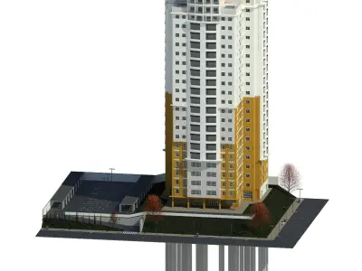 Residential Building 3D model