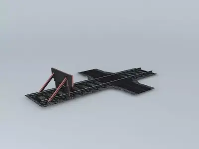 Eco Rail Dirty Yard Walkover Buffer Old Steam Days Free 3D model
