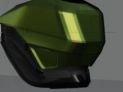 Lewatle Sci-Fi Helmet Sci-Fi 3D Helmet 3D model