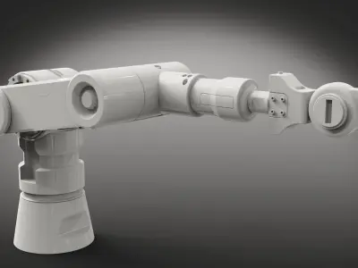 Robotic arm machine 3D model