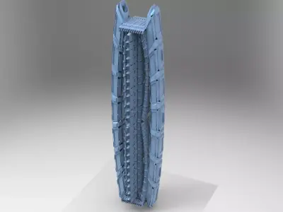 Cyberpunk Elite curved Tower 1  3D model