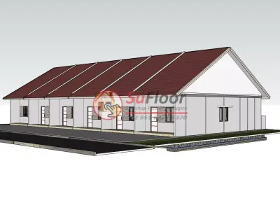 House 30x22m code 552 - Sketchup 3D model 3D model 3D model