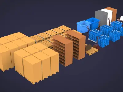 Warehouse equipment 3D model