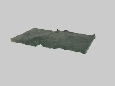 LUSAKA City Low-poly 3D model