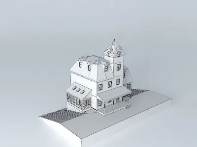High Victorian House Free 3D model