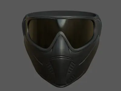 Helmet mask scifi military futuristic protection classic  Low-poly 3D model