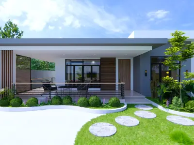Modern House 3D model 3D model order