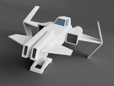 3d printable spacecraft concept 3D print model