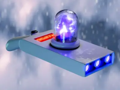 Concept of Portal gun from Rick and Morty 3D model 3D model