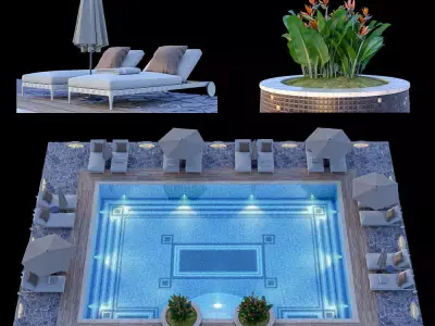 Swimming Pool 11 3D model