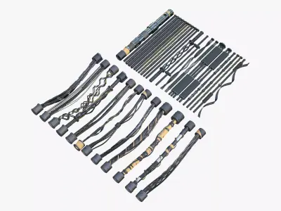 SciFi Cable Kitbash M1 3D model