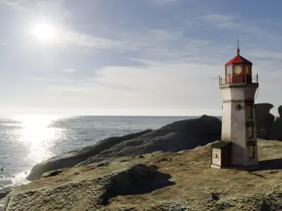 Lighthouse red 3D model