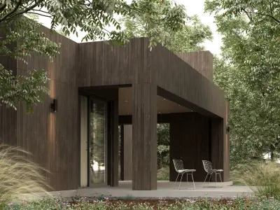 A villa In the forest  3D model