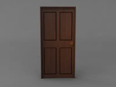Simple Classic Door 3D model