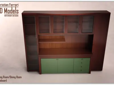 Dining Room Sideboard 3D model