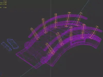 Field - Wooden Bridge 53 3D model