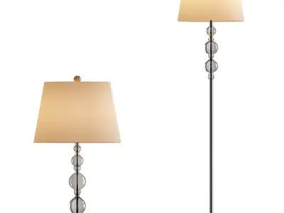 Sweet floor lamp and table lamp 3D model