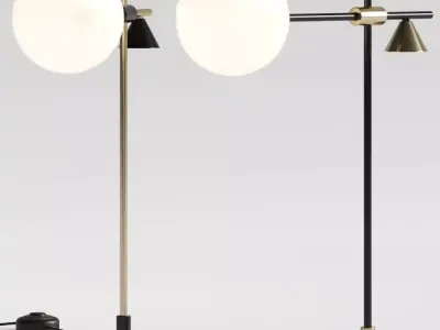 Aromas del Campo Crane Table Lamps 3D model