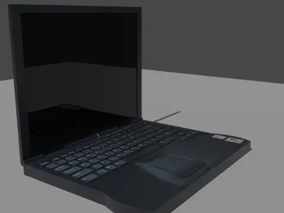 Old Notebook Low-poly 3D model