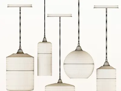Glass Nordic Modern Pendant Lamp-vol01 3D model