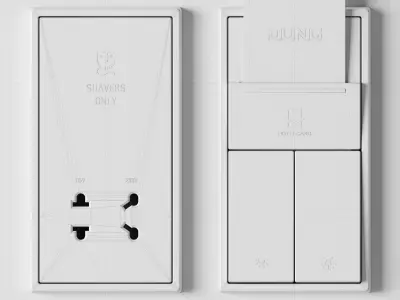 JUNG LS 990 - Hospitality kit 34 items 3D model