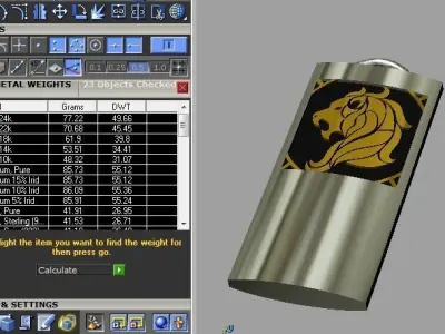 key chain leo zodiac 3D print model