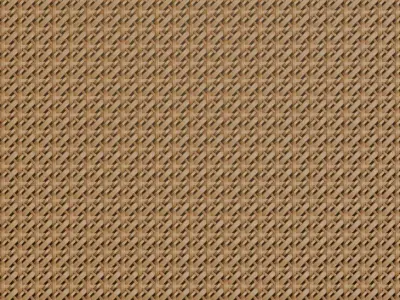 Natural Rattan Triple-Weave Lattice PBR Texture