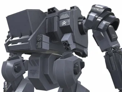Battle mech robot falum 5B 3D model
