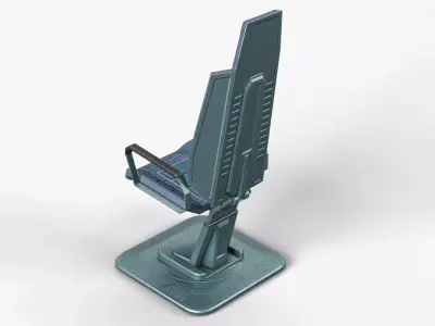 Sci-Fi Chair Low-poly 3D model buy