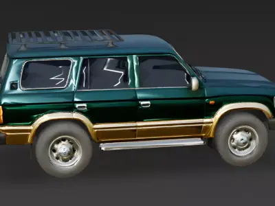 Vintage Luxury Off-Road SUV 3D Model Low-poly 3D model
